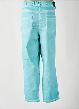 Pantalon drept talie elastică albastru STARK femeie