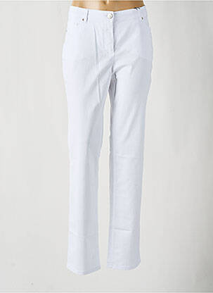 Pantalon slim buzunare alb STARK femeie