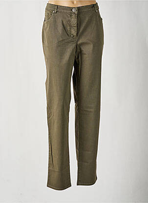 Pantalon slim buzunare verde STARK femeie