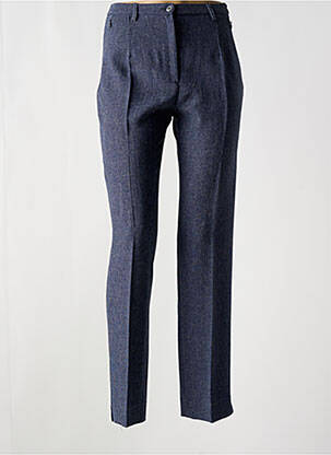 Pantalon slim talie înaltă talie înaltă albastru FRANCE RIVOIRE femeie