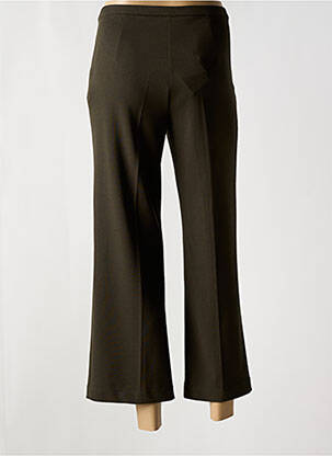 Pantalon 7/8 talie cu cleme mărime normală verde SIGNE NATURE femeie