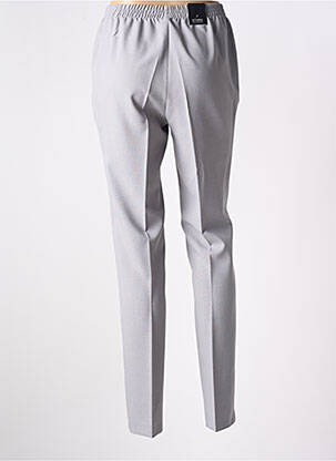 Pantalon drept talie elastică gri STARK femeie