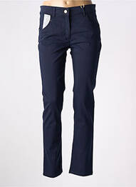 Pantalon slim talie elastică albastru ZERRES femme