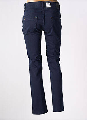 Pantalon slim talie elastică albastru ZERRES femeie