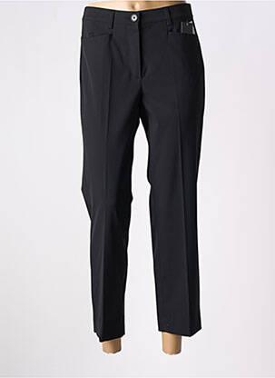 Pantalon 7/8 închidere cu fermoar sub clapetă cu nasturi negru ZERRES femeie