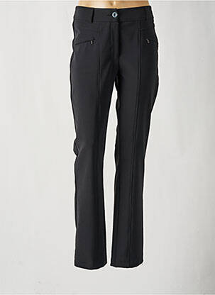 Pantalon slim țesătură poplin mărime normală negru EVA KAYAN femme