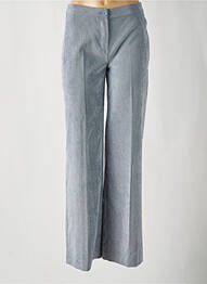 Pantalon evazat elasticitate talie înaltă albastru SIGNE NATURE femeie