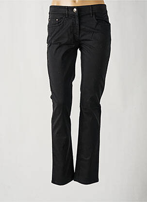 Pantalon slim țesătură poplin mărime normală negru ZERRES femeie