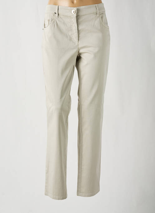 Pantalon slim bej ZERRES femeie