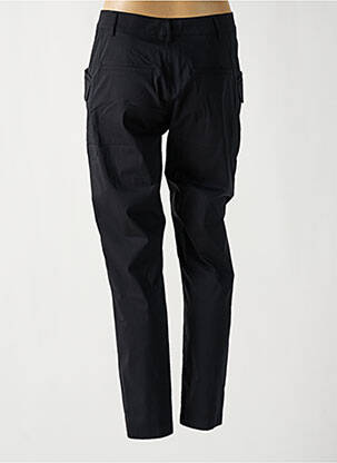 Pantalon slim țesătură poplin mărime normală negru EVA KAYAN femeie