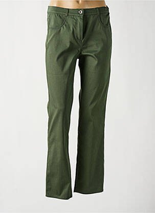 Pantalon drept elasticitate mărime normală verde FRANK WALDER femeie