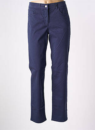 Pantalon slim țesătură poplin mărime normală albastru ANGELS femeie