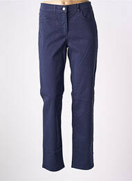 Pantalon slim țesătură poplin mărime normală albastru ANGELS femme
