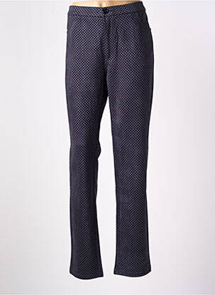 Pantalon slim talie elastică mărime normală albastru BARILOCHE femeie