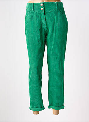 Pantalon drept verde C'EST BEAU LA VIE femeie