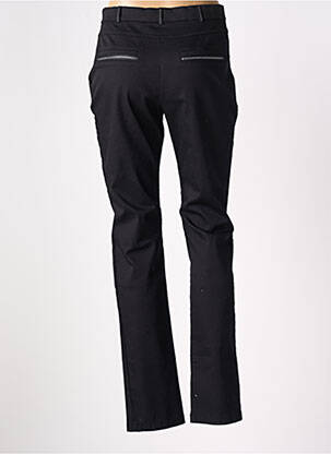 Pantalon chino închidere cu fermoar sub clapetă cu nasturi talie înaltă negru CHRISTINE LAURE femeie