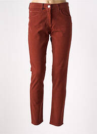 Pantalon slim elasticitate mărime normală portocaliu EAST DRIVE femeie