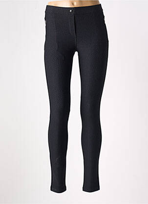 Pantalon slim talie elastică negru EAST DRIVE femeie