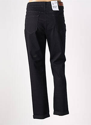 Pantalon 7/8 închidere cu fermoar sub clapetă cu nasturi negru EAST DRIVE femeie