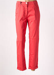 Pantalon slim talie elastică mărime normală roșu EAST DRIVE femme