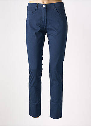 Pantalon slim talie joasă talie joasă albastru EAST DRIVE femeie