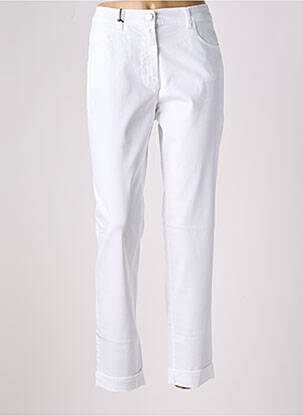 Pantalon drept alb EAST DRIVE femeie