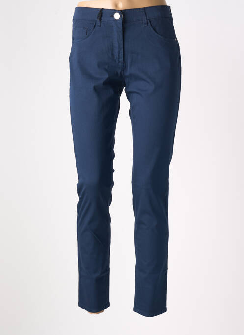 Pantalon slim albastru EAST DRIVE femeie