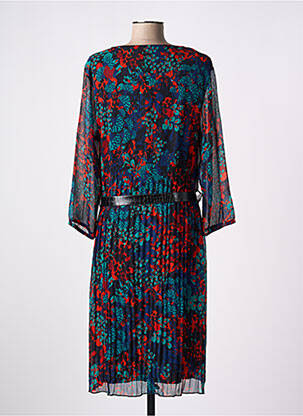 Rochie midi mâneci 3/4 mâneci 3/4 negru CHRISTINE LAURE femeie