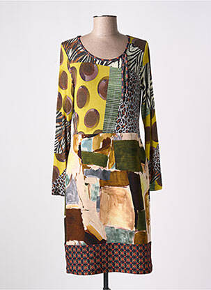 Rochie pulover elasticitate mâneci lungi maro OLIVIER PHILIPS femeie