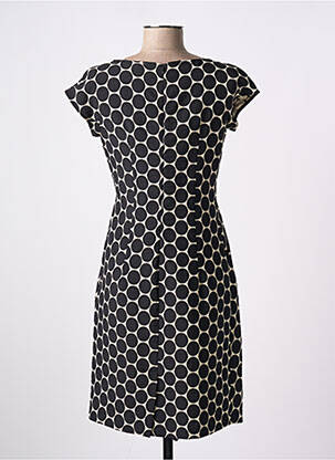Rochie midi mâneci scurte mâneci scurte negru ORTO BOTANICO femeie