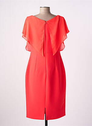 Rochie midi țesătură crep mâneci scurte maro MATHIEU PARIS femeie