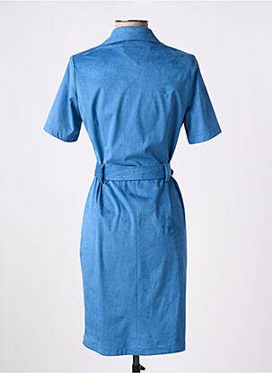 Rochie midi mâneci scurte mâneci scurte albastru MISS TIC femeie