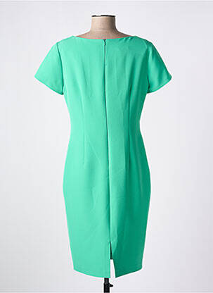 Rochie midi mâneci scurte mâneci scurte verde ESTEL COLLECTION femeie