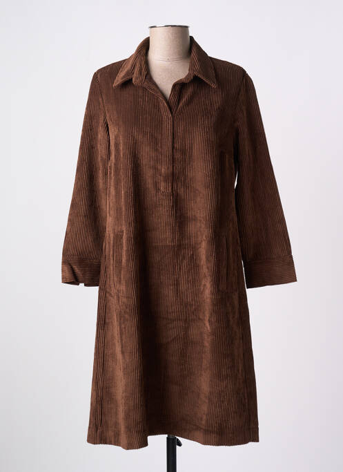 Rochie midi maro SIGNE NATURE femeie