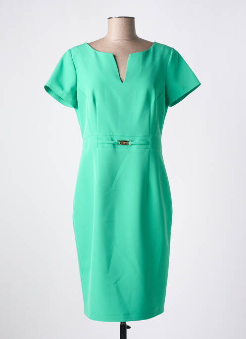 Rochie midi verde ESTEL COLLECTION femeie