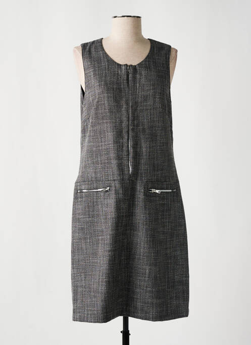 Rochie midi gri FRANCE RIVOIRE femeie