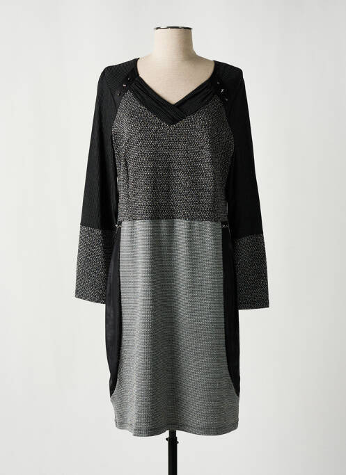 Rochie midi gri FRANCE RIVOIRE femeie