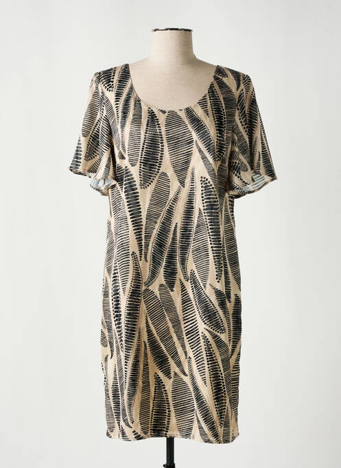 Rochie midi bej SIGNE NATURE femeie