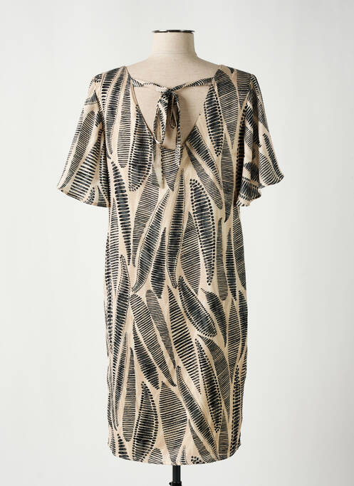 Rochie midi bej SIGNE NATURE femeie