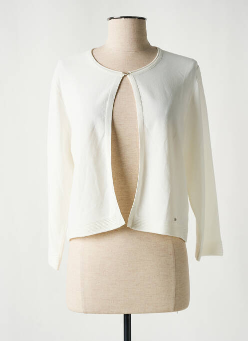 Vestă cu mâneci lungi alb CHRISTINE LAURE femeie