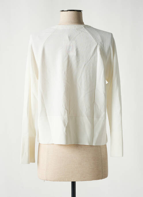 Vestă cu mâneci lungi alb CHRISTINE LAURE femeie