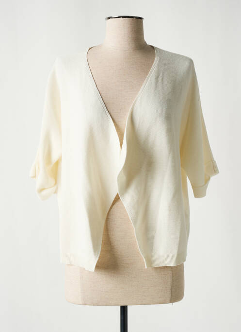 Vestă cu mâneci scurte alb CREAM femeie