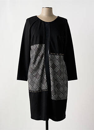 Rochie midi mâneci lungi mâneci lungi negru FRANCE RIVOIRE femeie