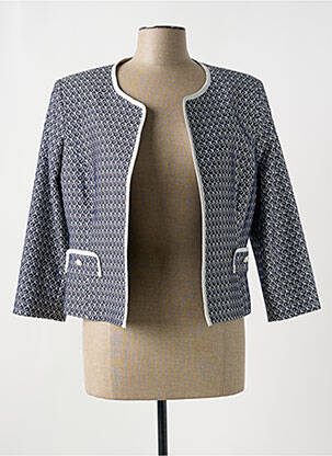 Jachete elegante buzunare false albastru ESTEL COLLECTION femeie