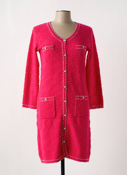 Rochie pulover roz LEO & UGO femeie