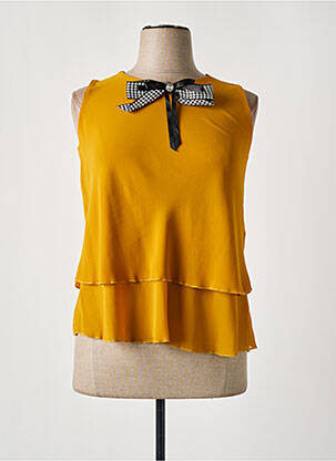 Top galben KITANA femeie