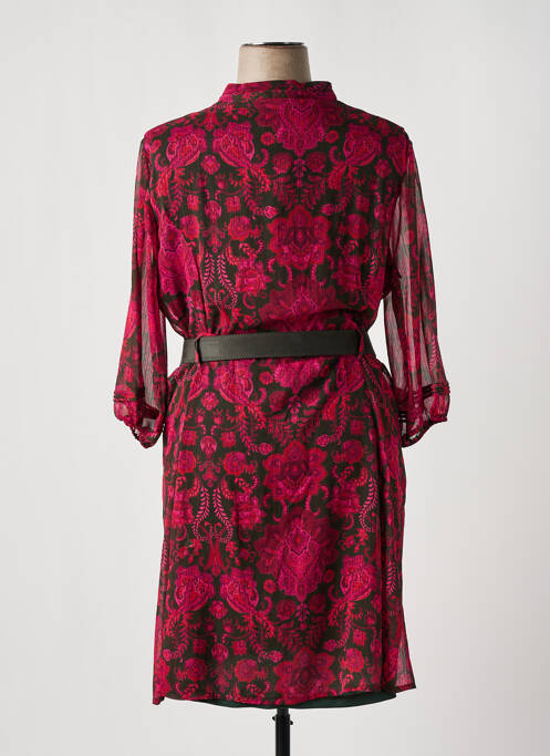 Rochie midi roz CHRISTINE LAURE femeie