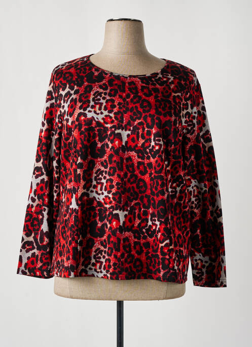 Tricou croială dreaptă mâneci lungi portocaliu FRANCE RIVOIRE femme