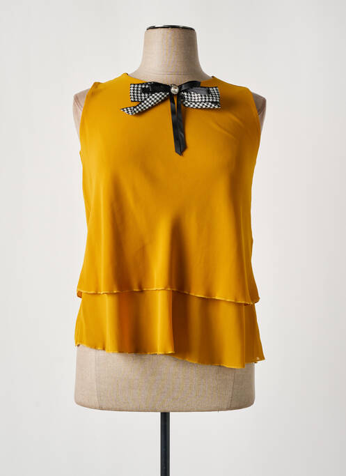 Top galben KITANA femeie