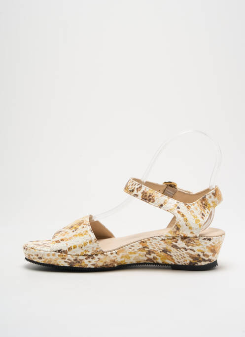 Sandale/Pantofi decupați bej BRUNATE femeie